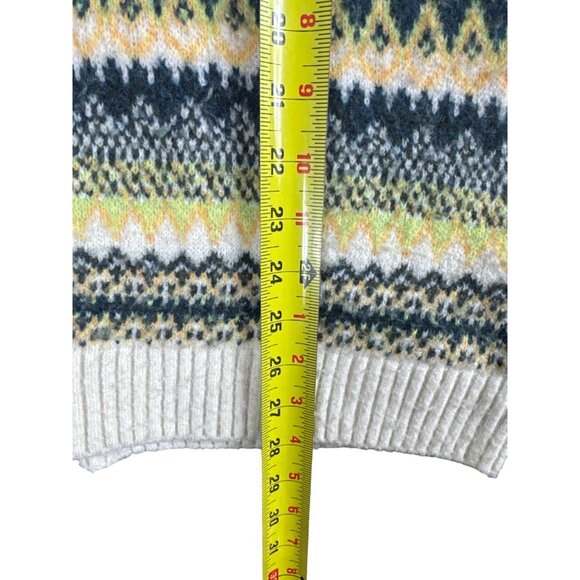 Zara Nordic Fair Isle Turtleneck Sweater Juniors M Womens S-M Cozy Knit Soft - Picture 6 of 8